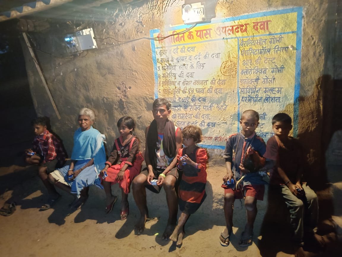 गणतंत्र दिवस सेे पूर्व जगमगाया घोर नक्सल प्रभावित गांव टेटम