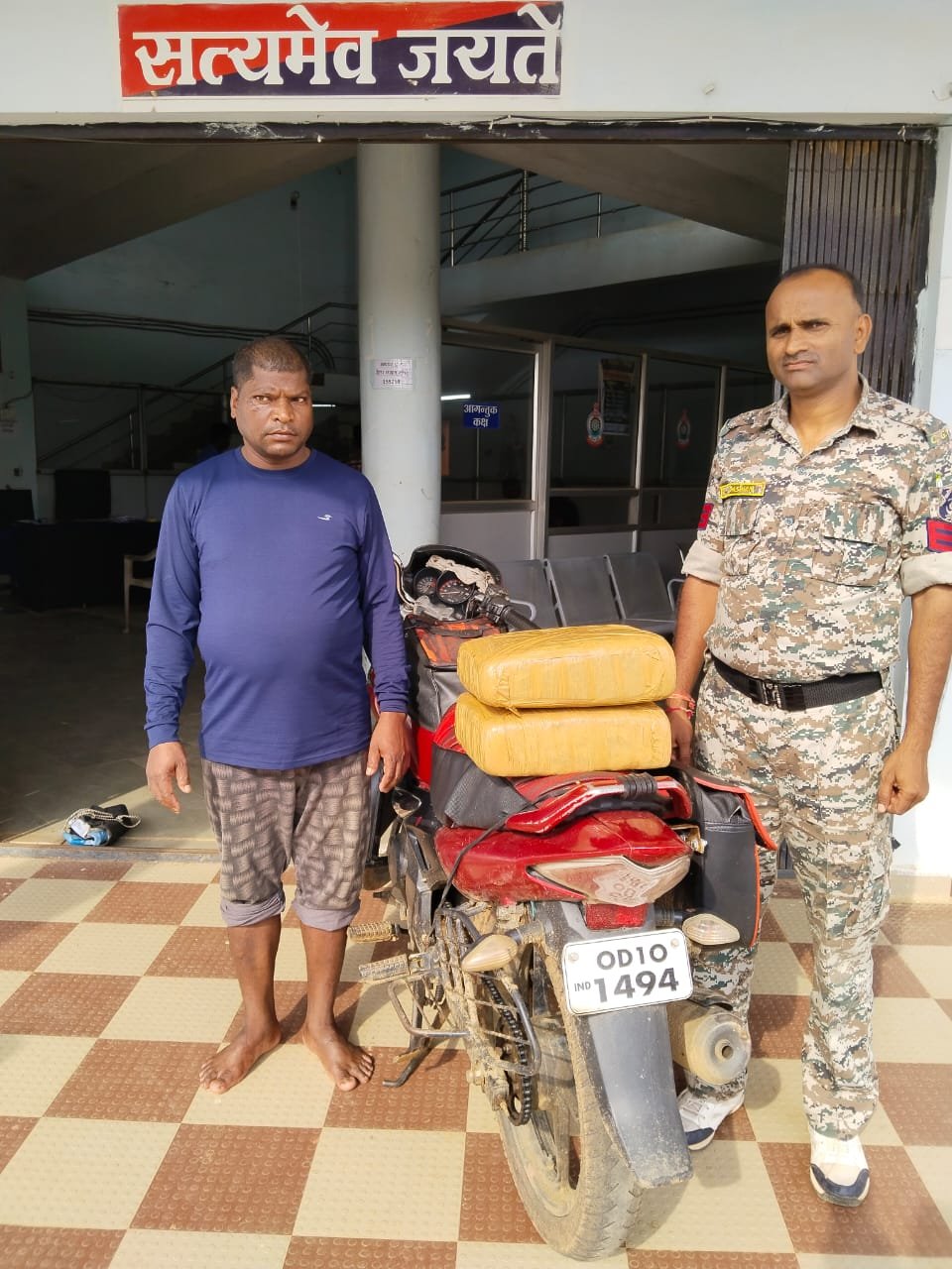 अवैध गांजा परिवहन करते हुए आरोपी हुआ गिरफ्तार