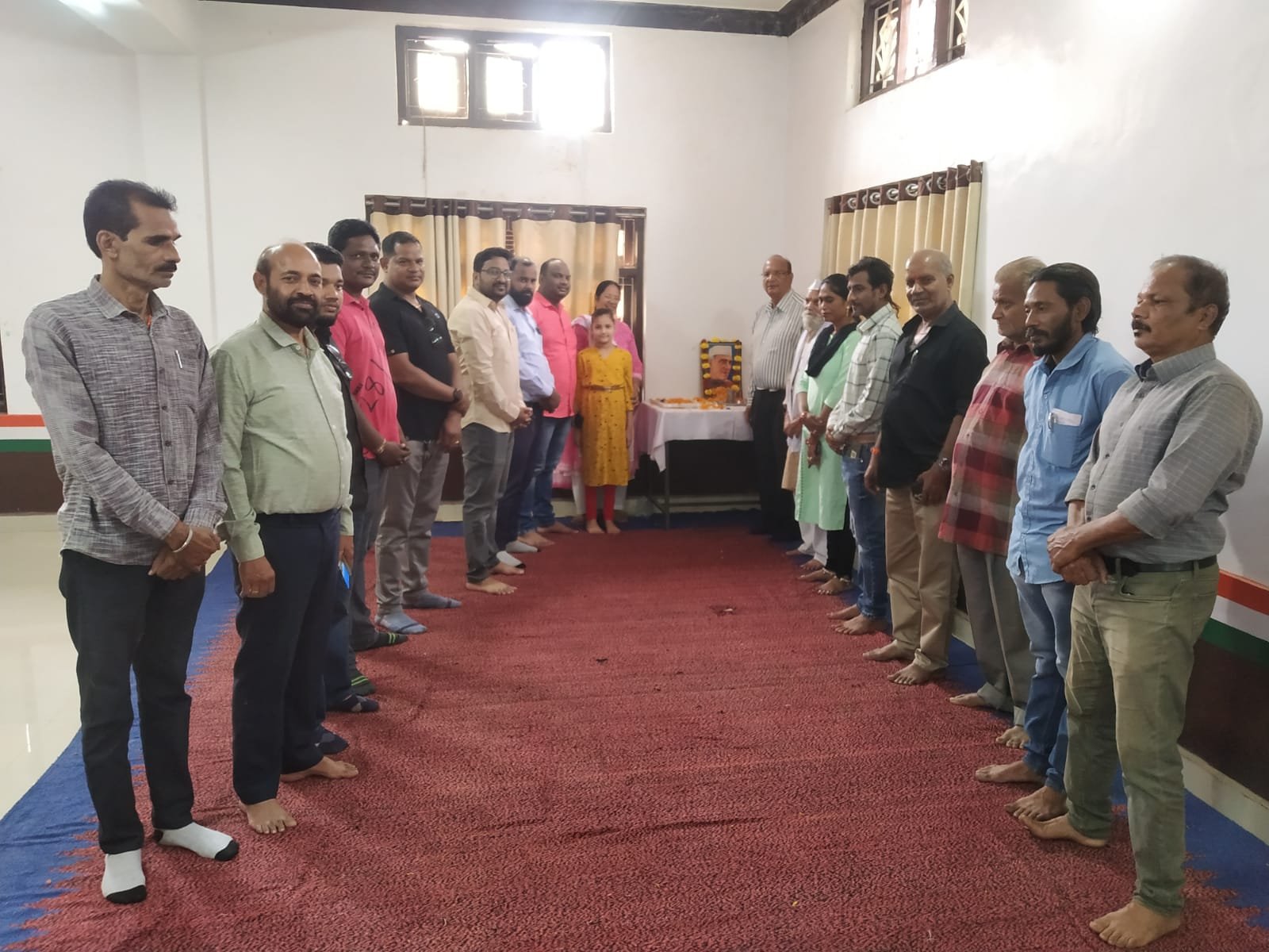 कांग्रेसियों ने सादगीपूर्ण मनाई पं.जवाहर लाल नेहरू की जयंती