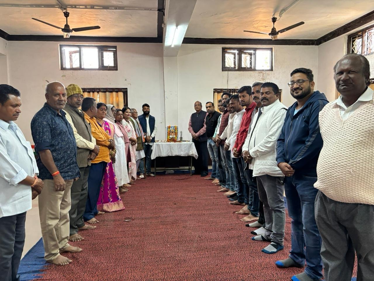 कांग्रेस भवन में सादगी से मनाई गई बाबा गुरु घासीदास जी की जयंती