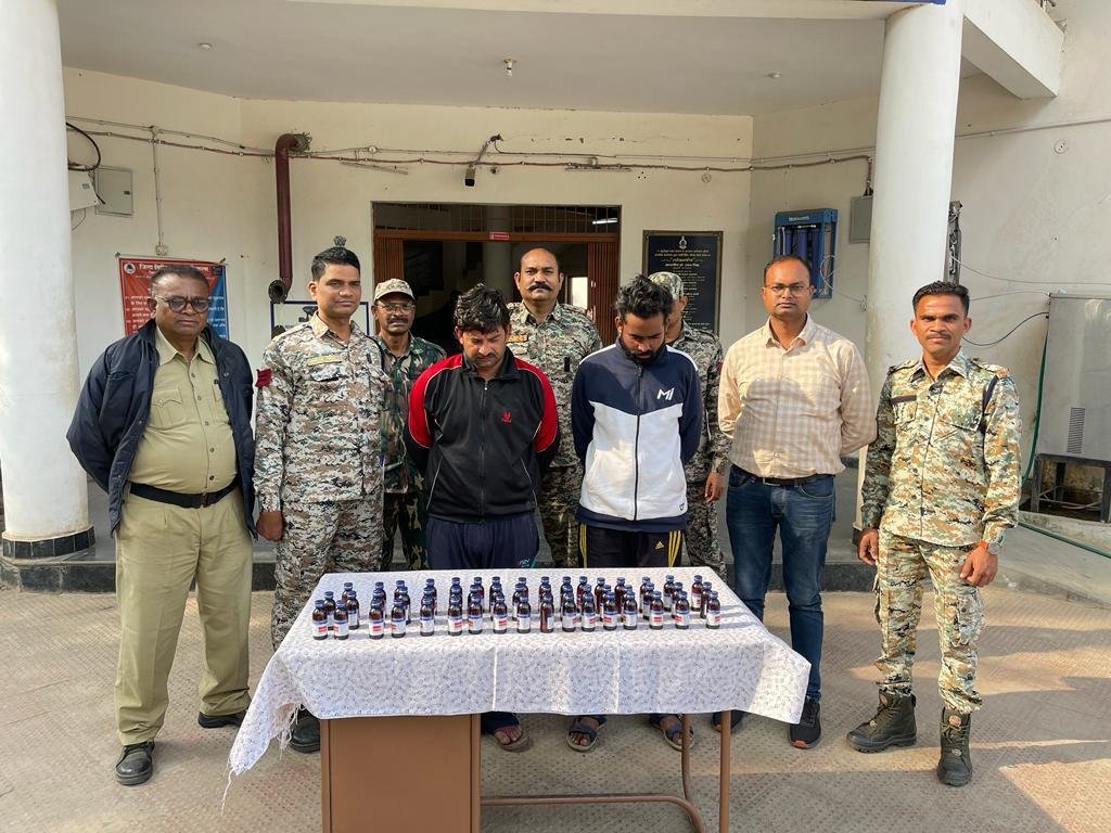 प्रतिबंधित नशीली सिरप के साथ दो आरोपी गिरफ्तार