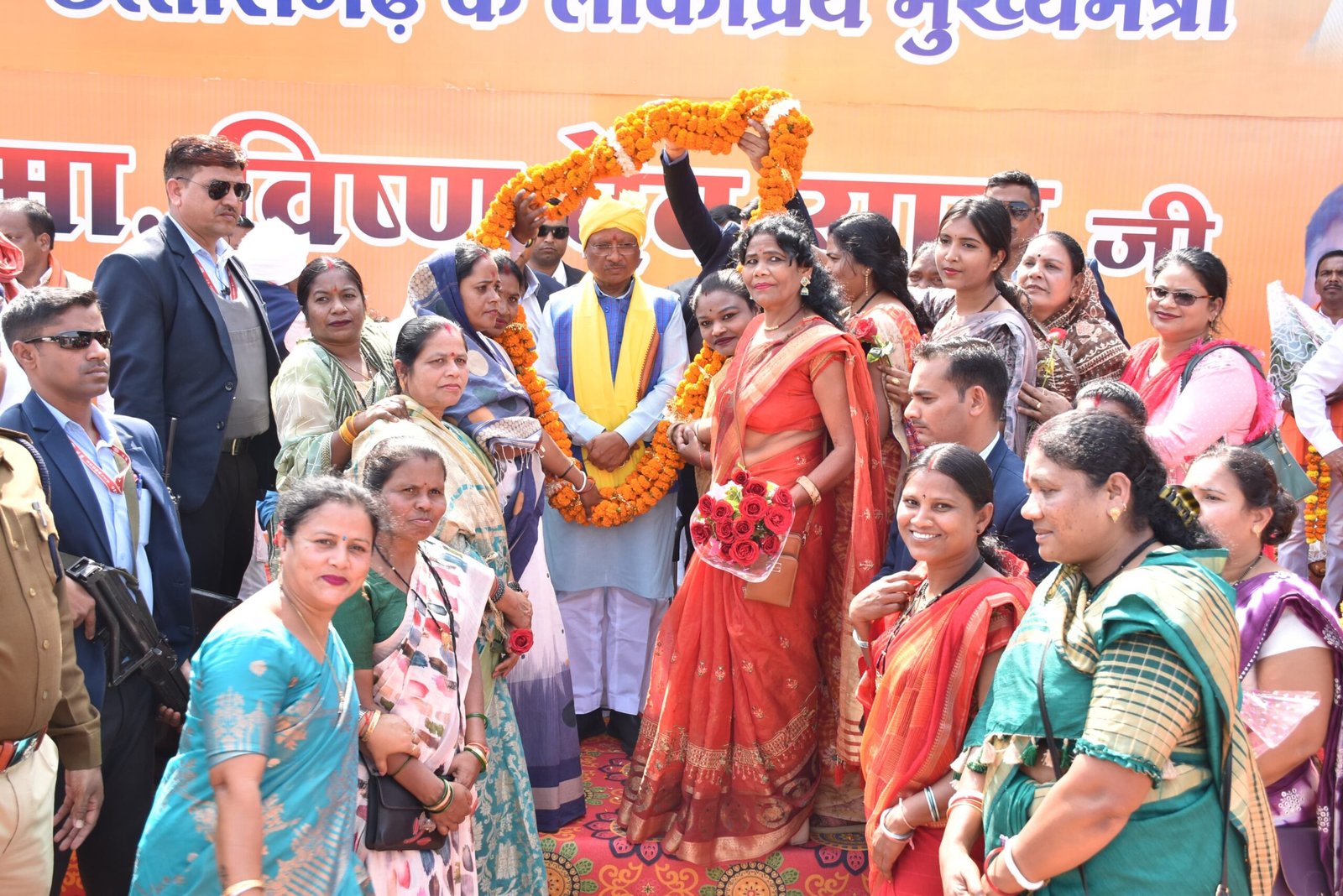 मुख्यमंत्री के प्रथम नगर आगमन पर हुआ जोशीला स्वागत