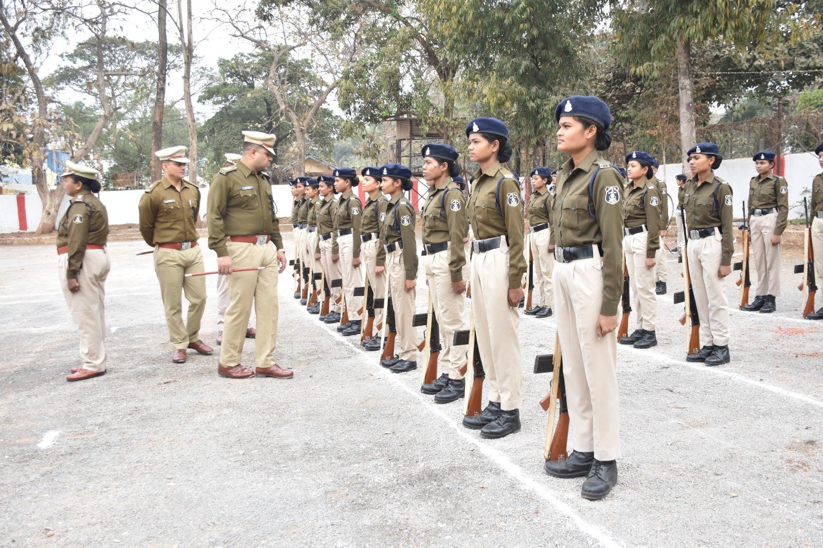 पुलिस अधीक्षक ने किया जनरल परेड का निरीक्षण