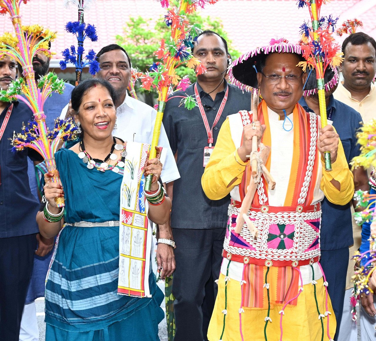 मुख्यमंत्री निवास में हरेली पर्व का हुआ रंगारंग आयोजन