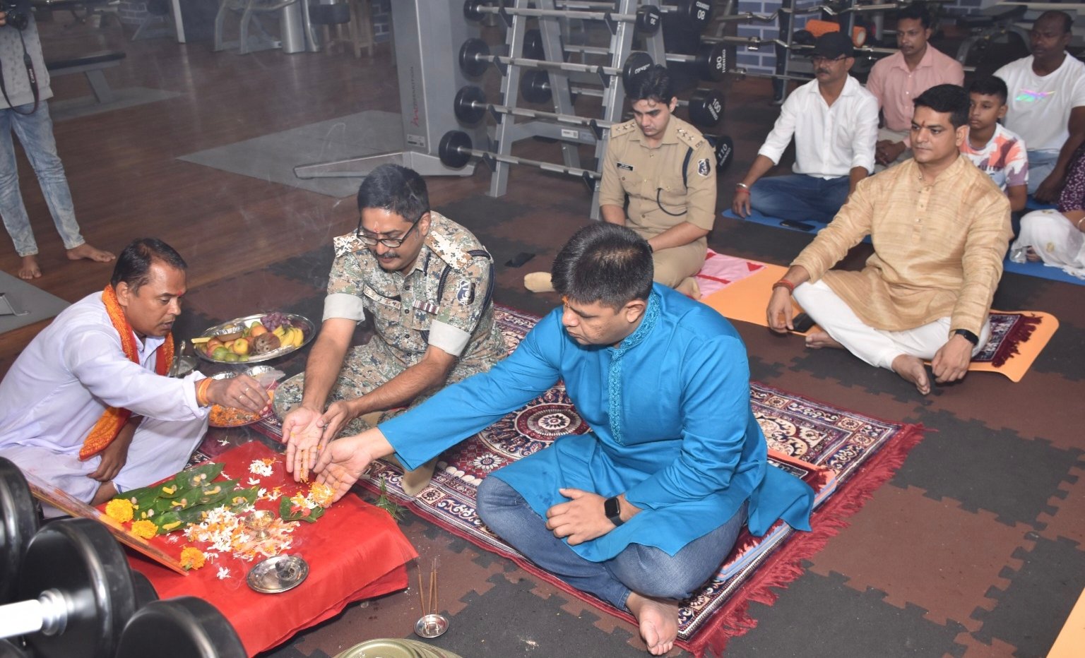 विश्वकर्मा जयंती पर औजारों की विधिवत पूजा अर्चना की गई