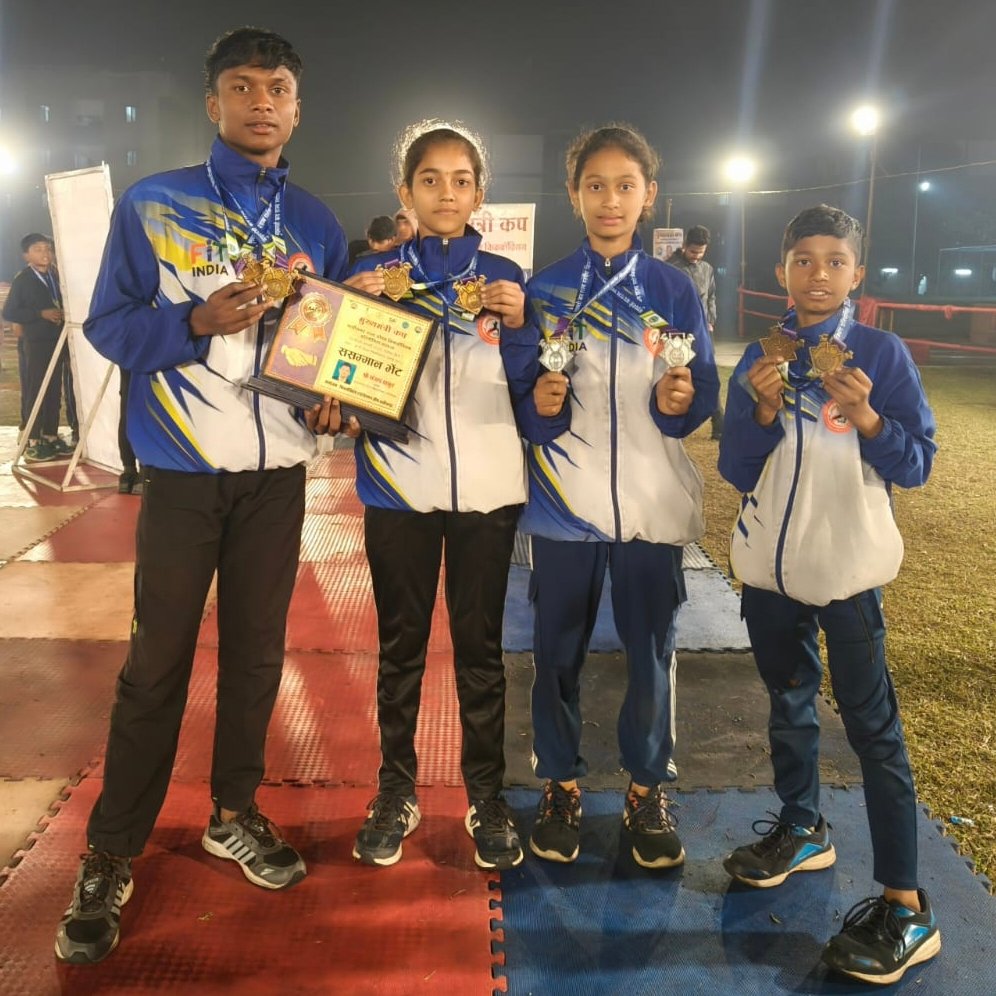 राज्यस्तरीय किक बॉक्सिंग चैंपियनशिप में खिलाड़ियों ने जीते पदक