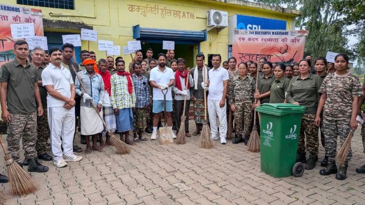 सीआरपीएफ ने चलाया स्वच्छता सेवा अभियान चलाकर दिया सामूहिक जिम्मेदारी का संदेश