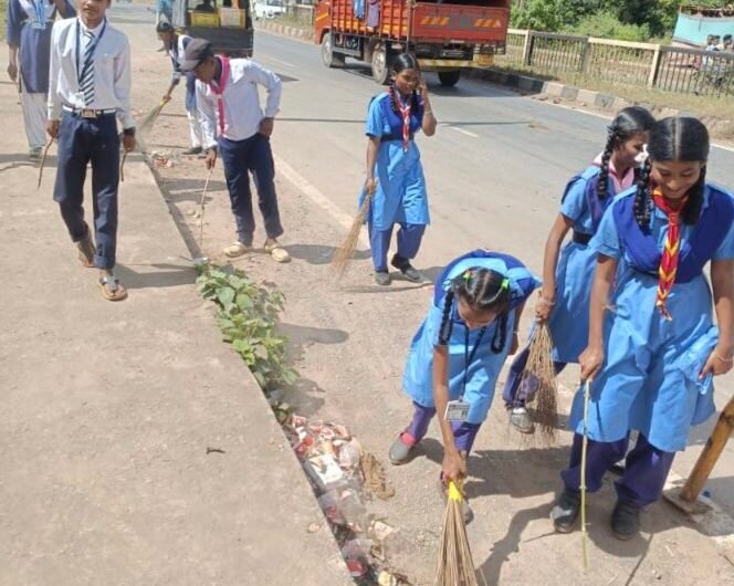 स्कूली बच्चों ने संभाली स्वच्छता की कमान, दिया पर्यावरण संरक्षण का संदेश