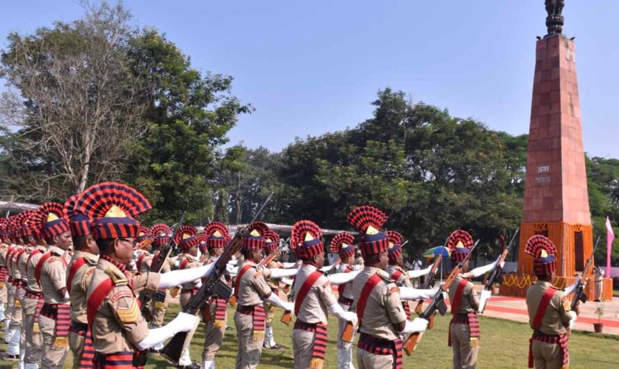 पुलिस स्मृति दिवस पर शहीद पुलिसकर्मियों को दी गई श्रद्धांजलि